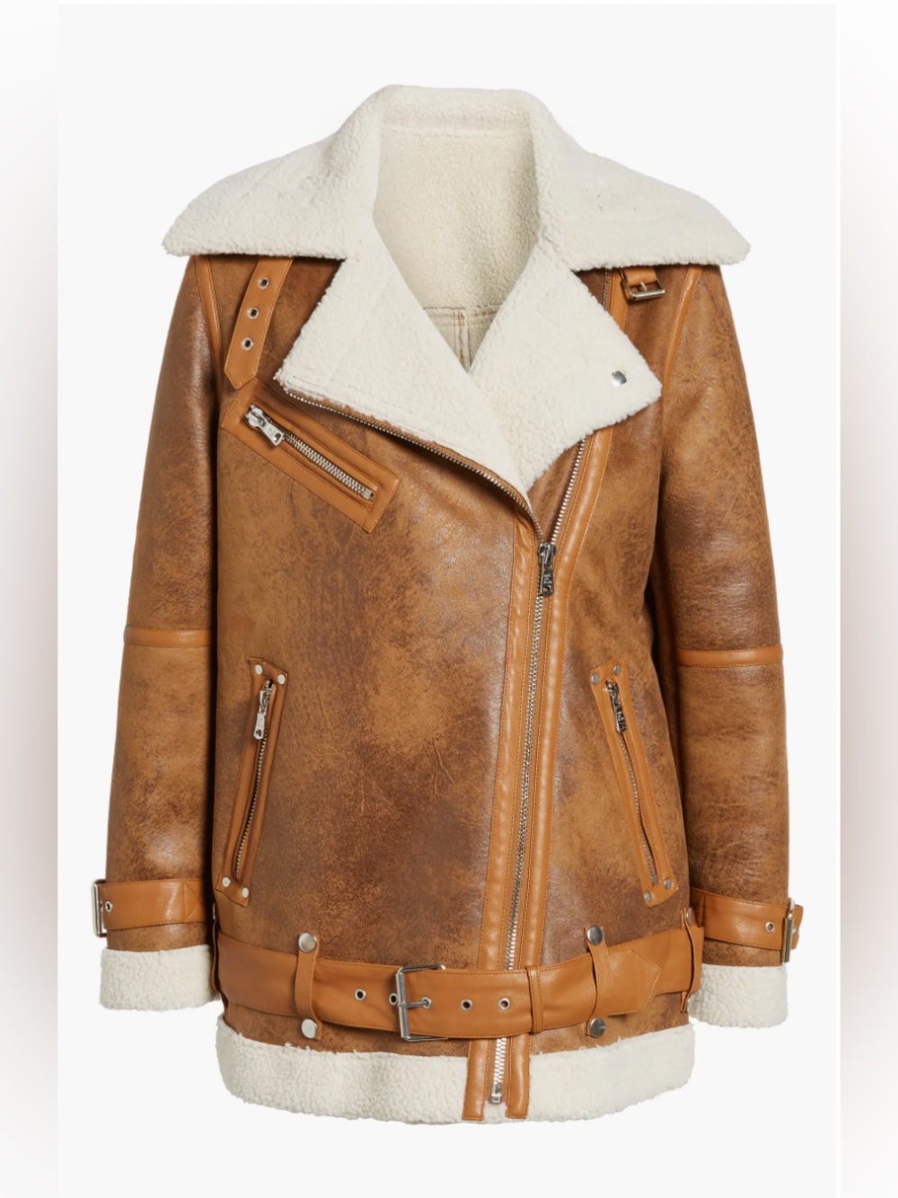 Avec les filles aviator style jacket